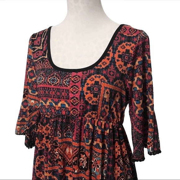 Scully Printed Bell Sleeve Dress - Picture 2 of 12